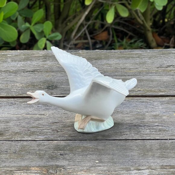 Lot 2 Lladro Duck Goose Geese Figurines Flying Taking Flight 1264 & 1265 Vintage - Picture 9 of 14